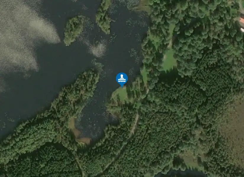 Hensnäsbadet från satellit