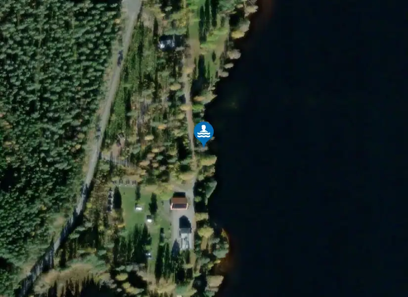 Sörälgens camping från satellit