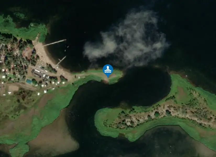 Stensö och Rafshagen hundbad från satellit