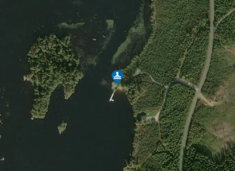 Eskilstorpasjön från satellit