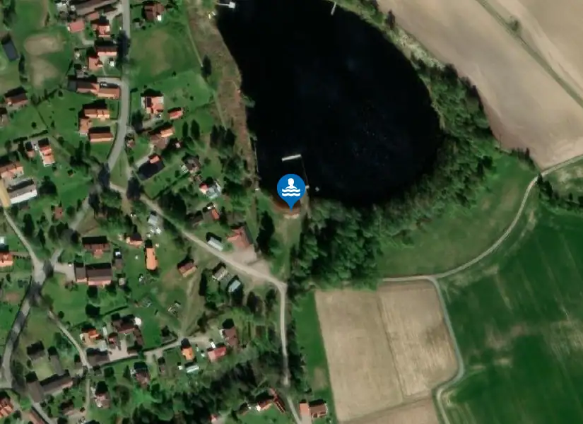 Västannor badplats från satellit