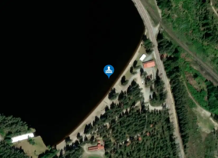 Hennan camping från satellit