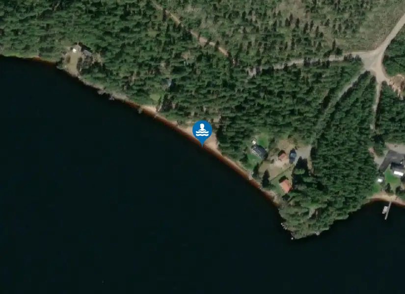 Sånghussjön från satellit