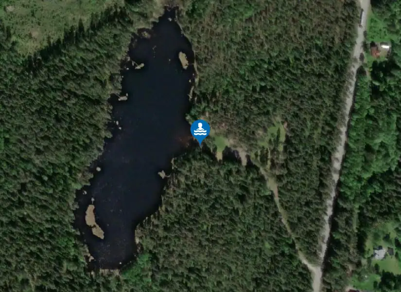 Laxtjärn från satellit