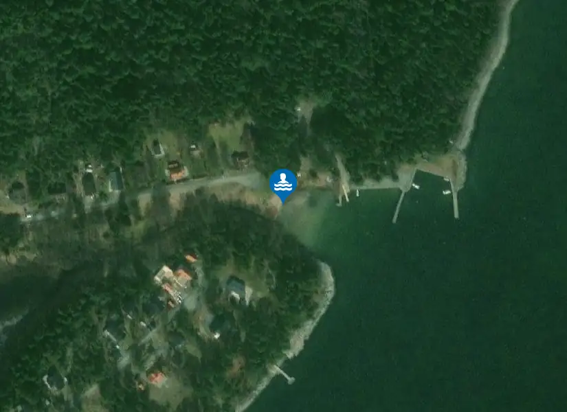 Österviken från satellit