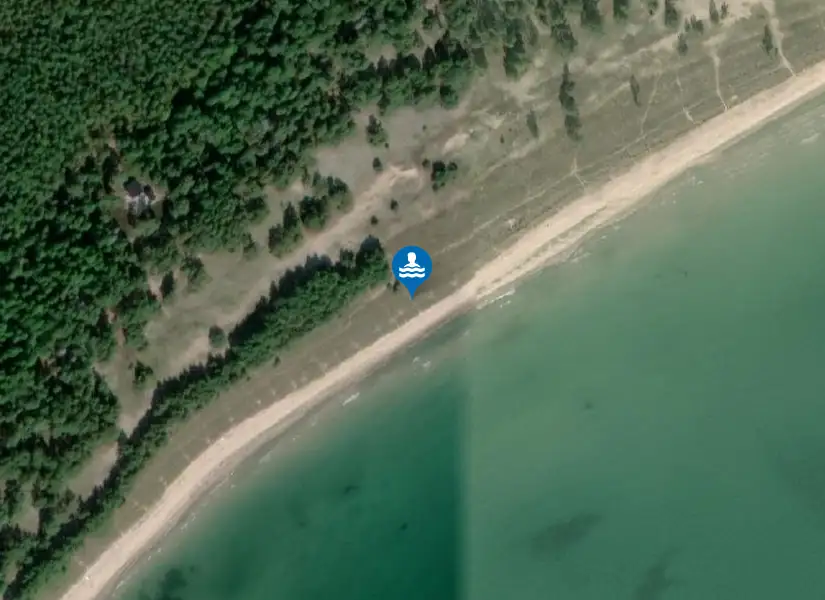 Ardre nakenbad från satellit