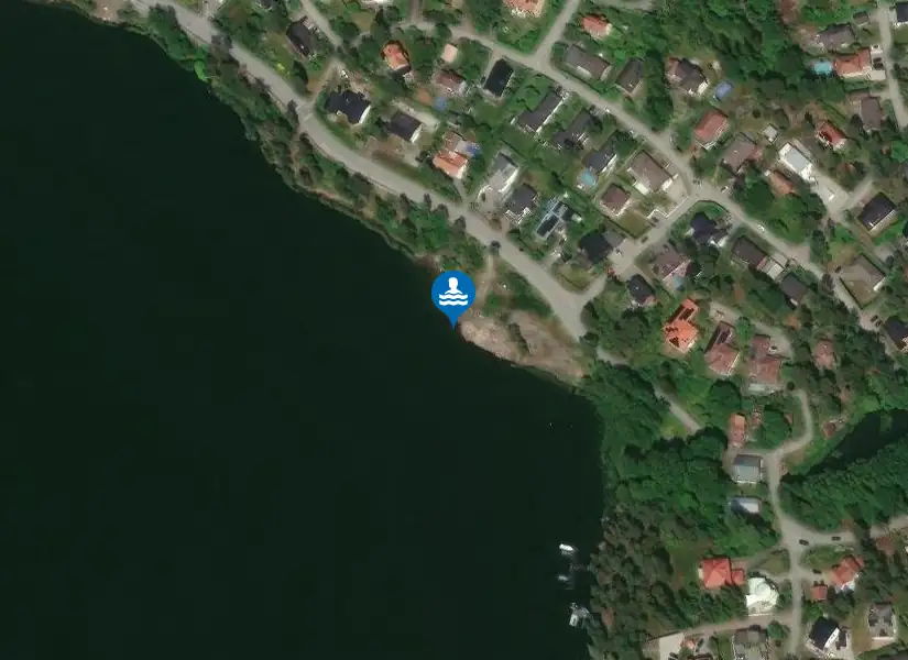 Edsviken Badberget från satellit