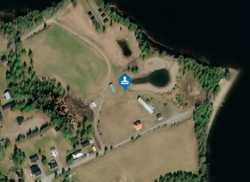 Gargnäs Lagun från satellit