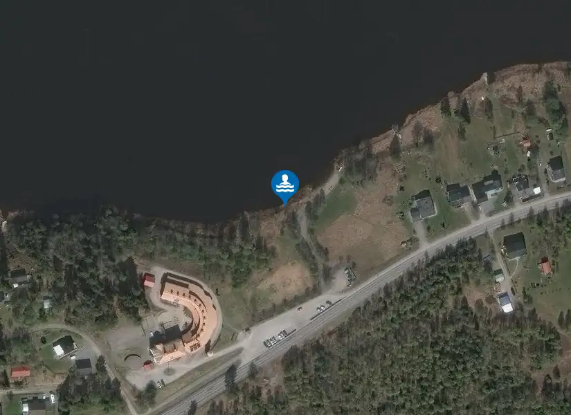 Hamstasjön från satellit