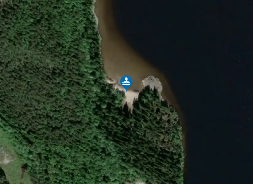 Nyviken havsbad från satellit