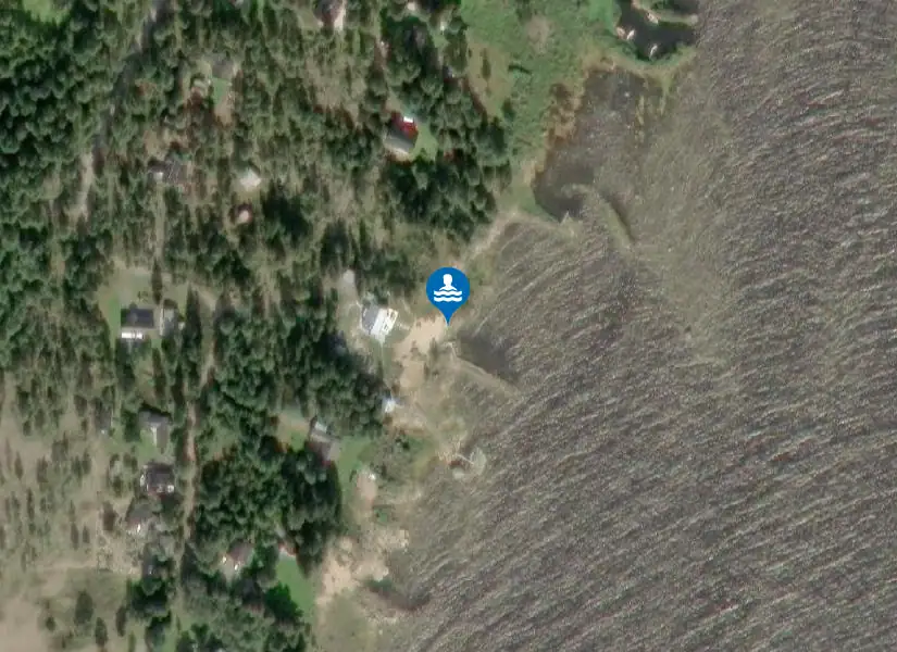 Vitskärssudden från satellit