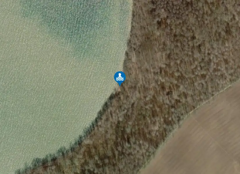 Vätterviksbadet, nakenbadet från satellit