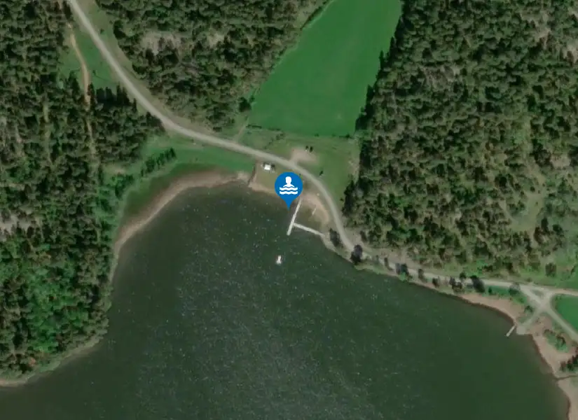 Sandgärdets havsbad från satellit