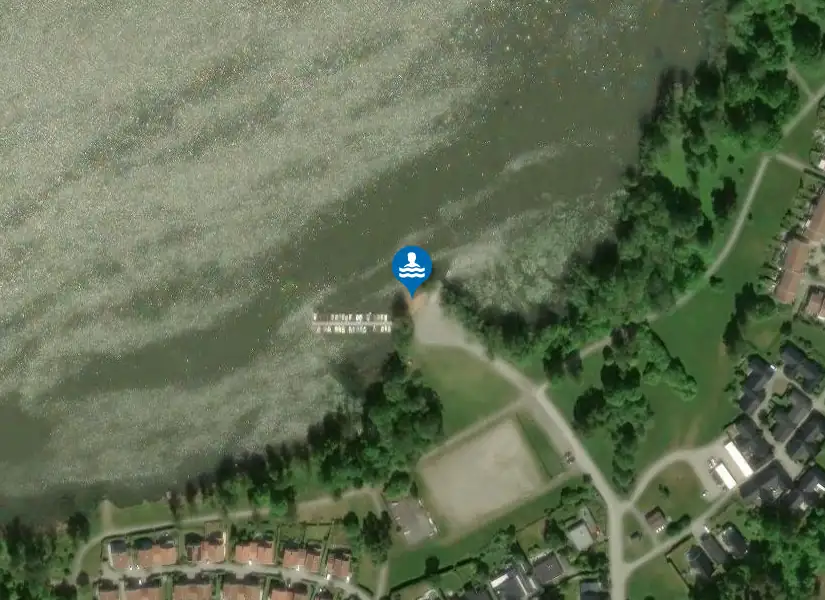 Vallentunasjön, Gustavsudde från satellit