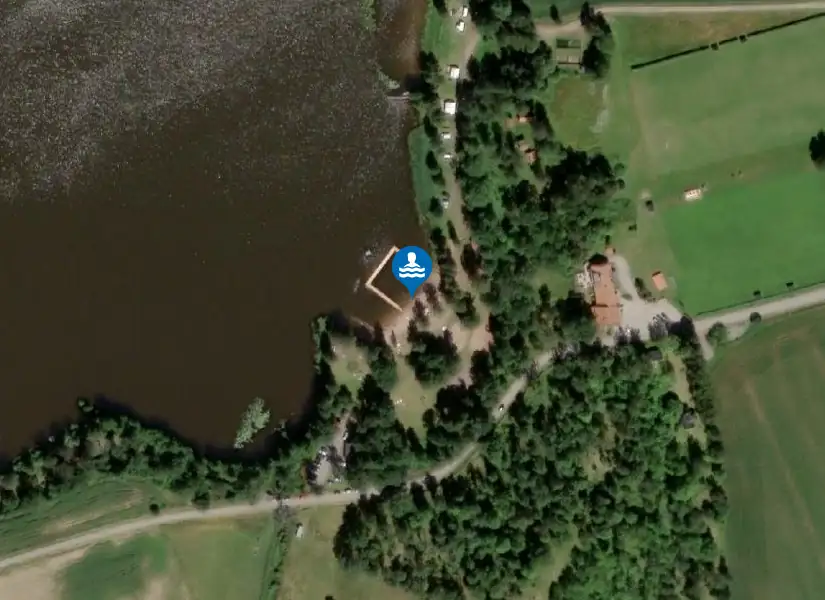 Kyrksjöbadet från satellit