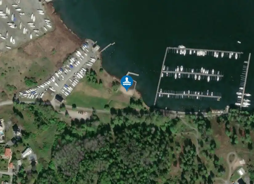 Svinninge hundbad från satellit