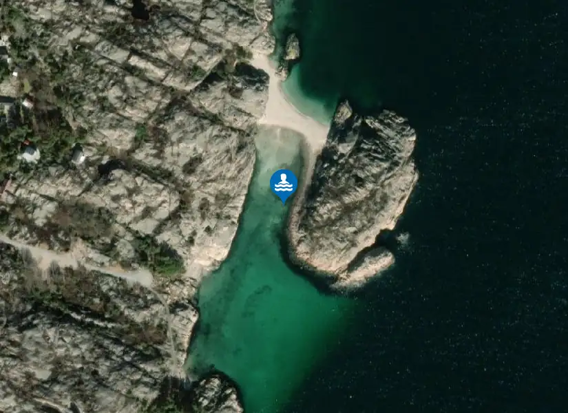 Stora Kattesand från satellit