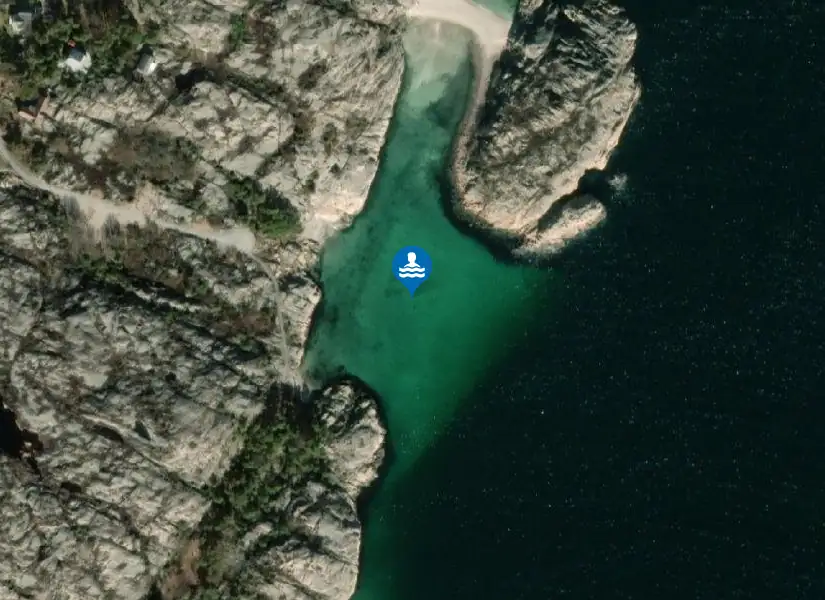 Lilla Kattesand från satellit