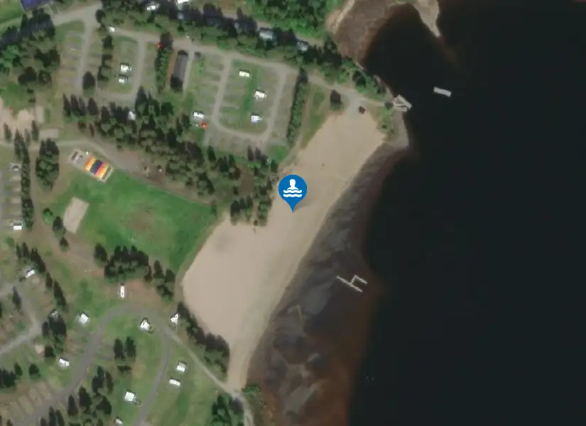 First Camp Luleå från satellit