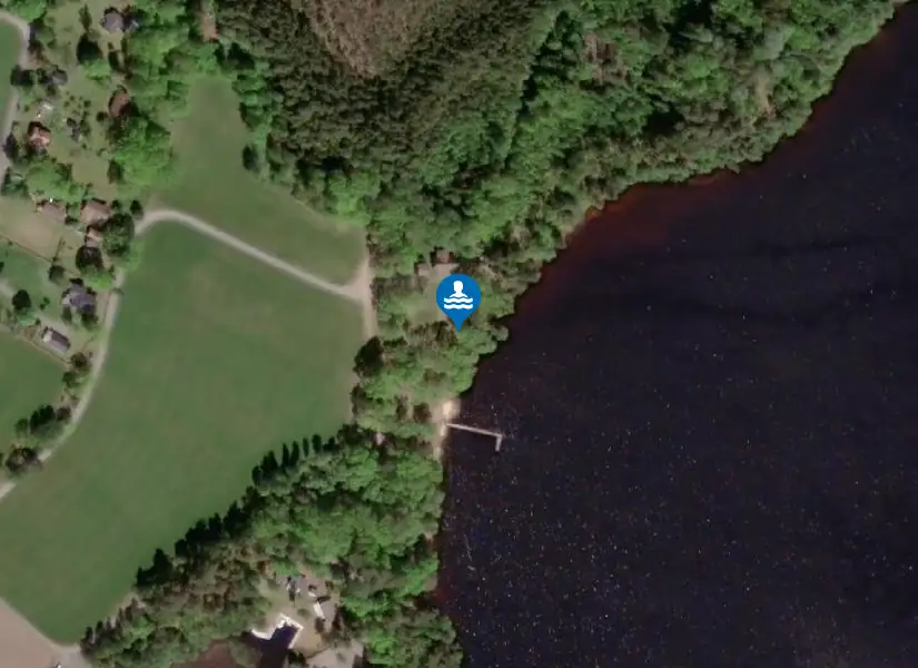 Odensjö badplats, Bolmen från satellit