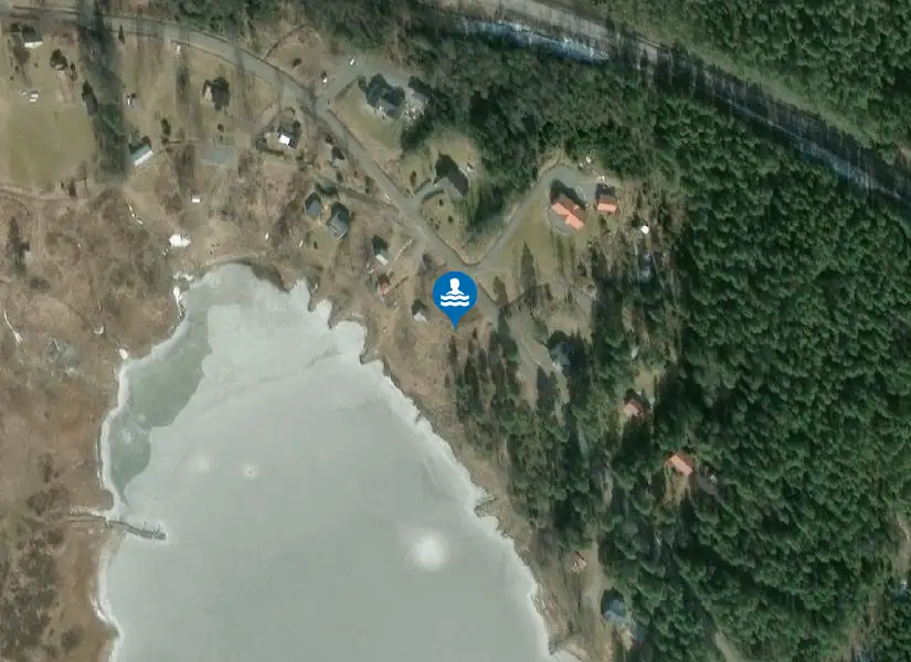Hungvik, Glafsfjorden från satellit