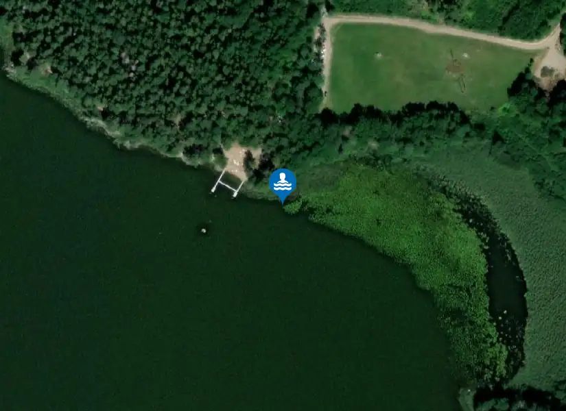 Näsenbadet, Hallbosjön från satellit
