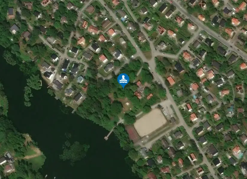 Doppingvägen, Långsjön från satellit