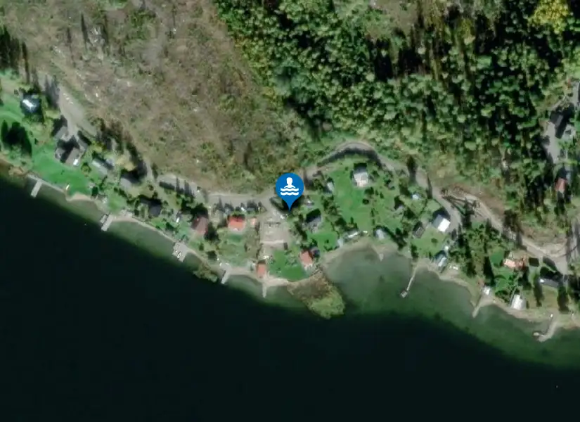 Nyängets havsbad från satellit