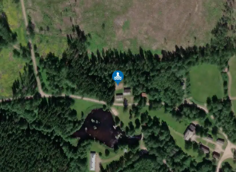 Baddammen, Ransberg från satellit