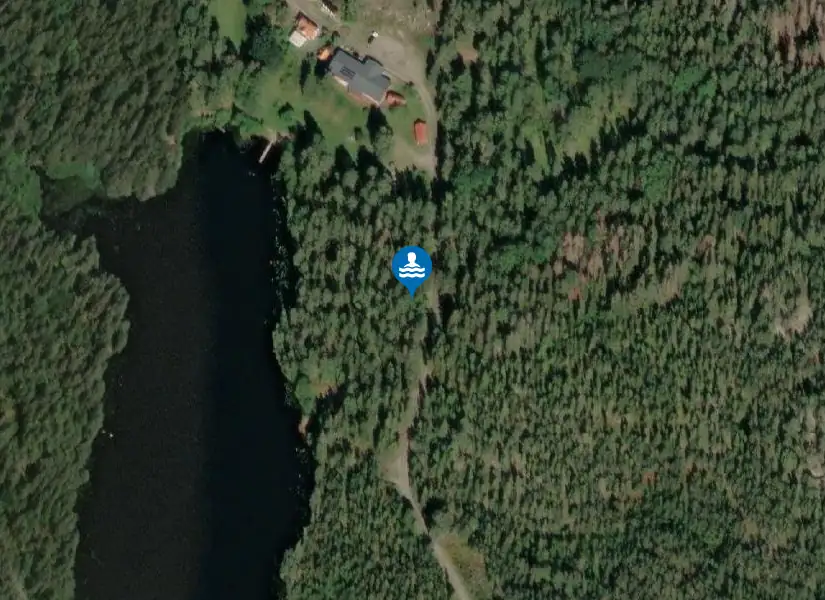 Sågarsvedet barnkollo, Sotsjön från satellit