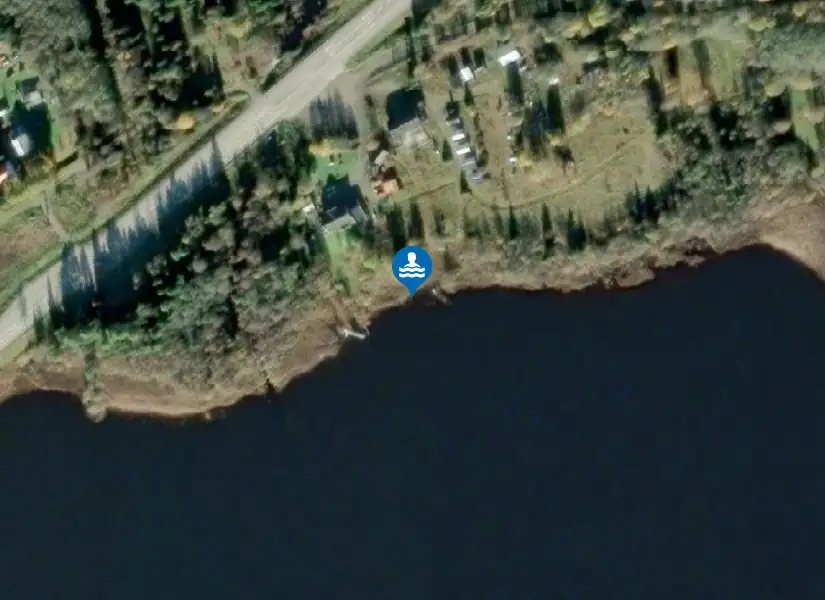 Bye Camping, Storsjön från satellit