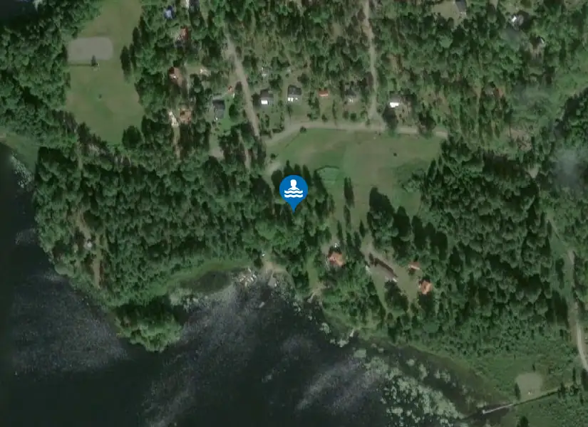 Kristineberg lilla, Storsjön från satellit