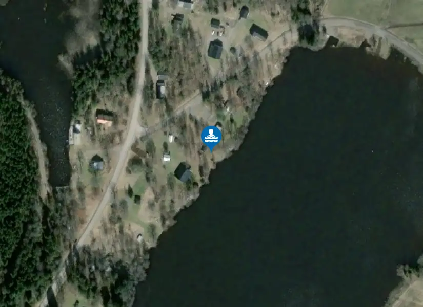 Fjällsjön, Djupfors från satellit