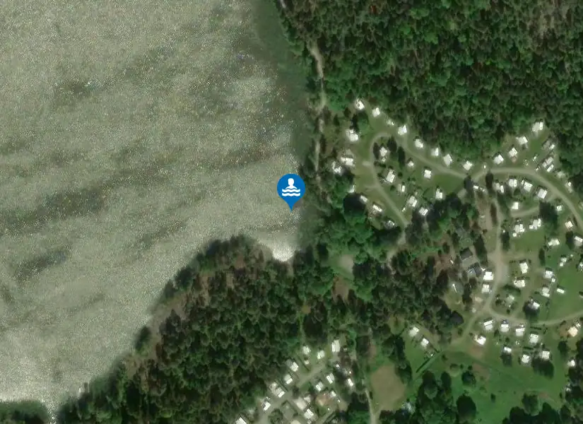 Semesterhemmet, Vallentunasjön från satellit