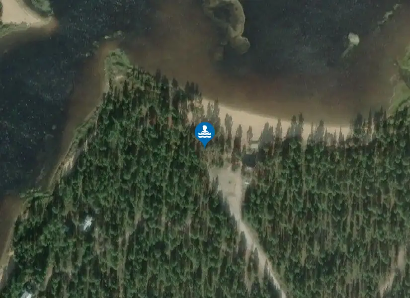 Karesuando, Vuontisjärvi från satellit