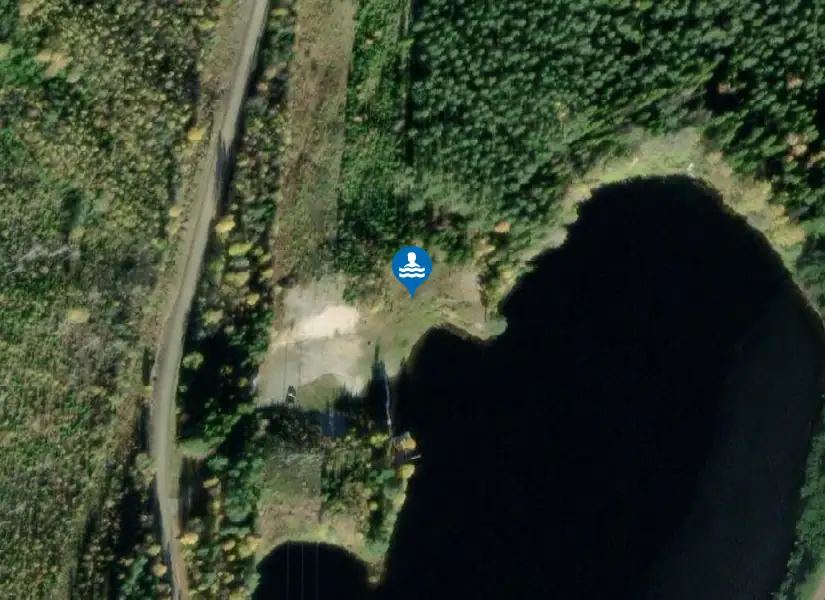 Krångede, Öratjärn från satellit
