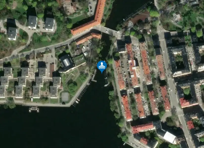 Badbrygga, Reimersholme från satellit