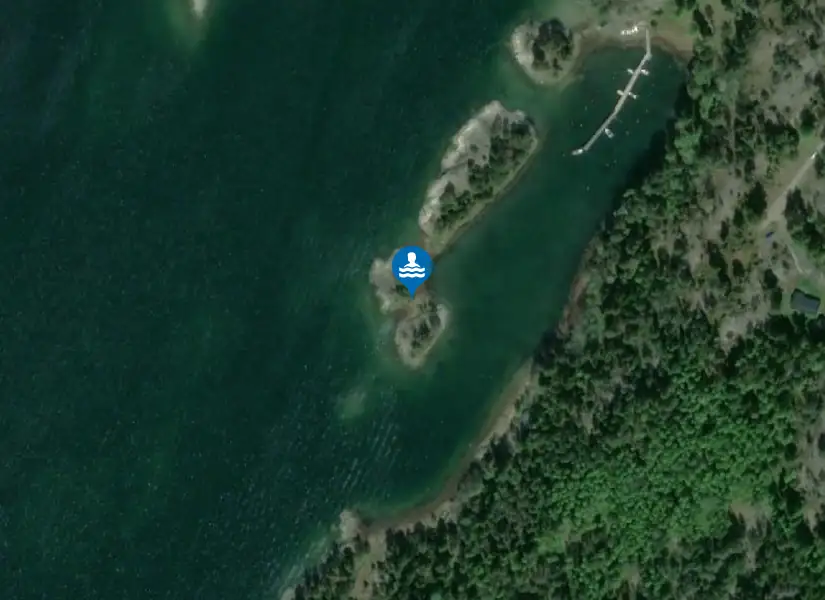 Mörbyfjärdens tomtområde från satellit