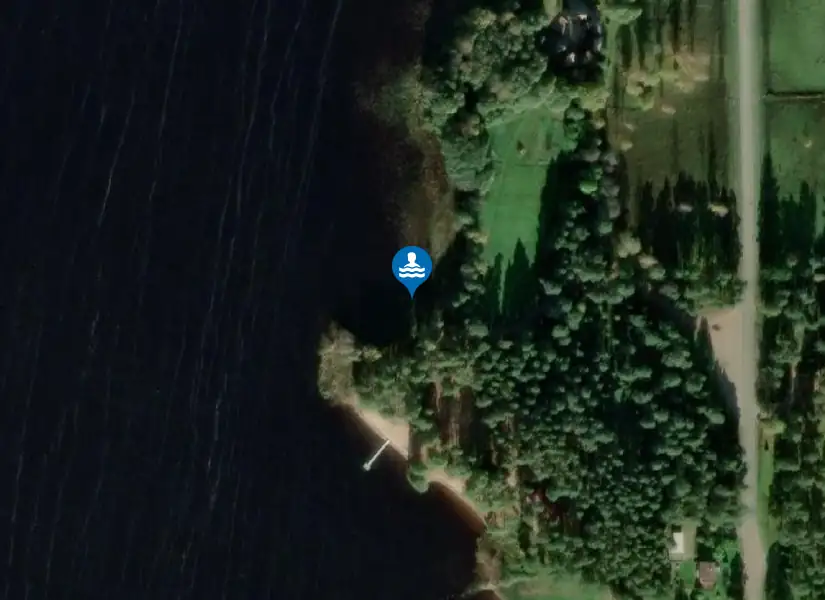 Sandsnäsbadet från satellit