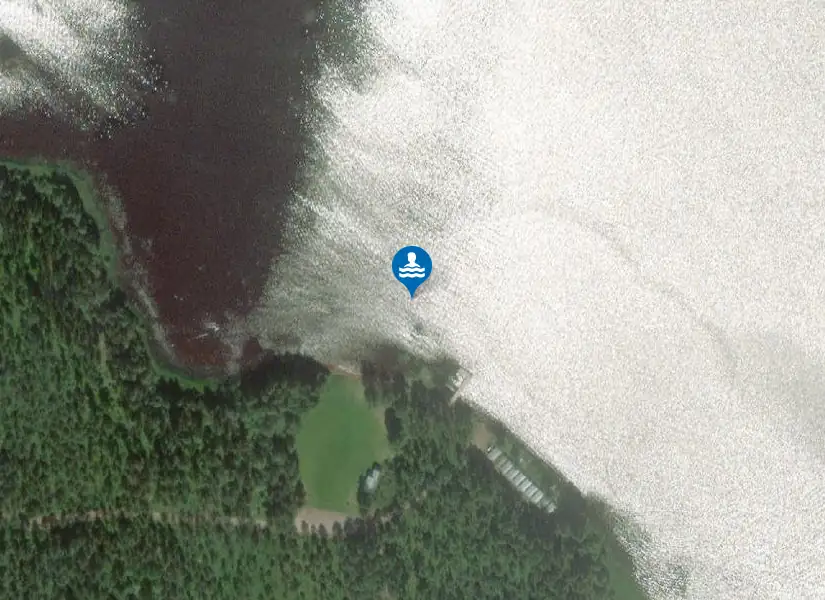 Vika Badplats från satellit