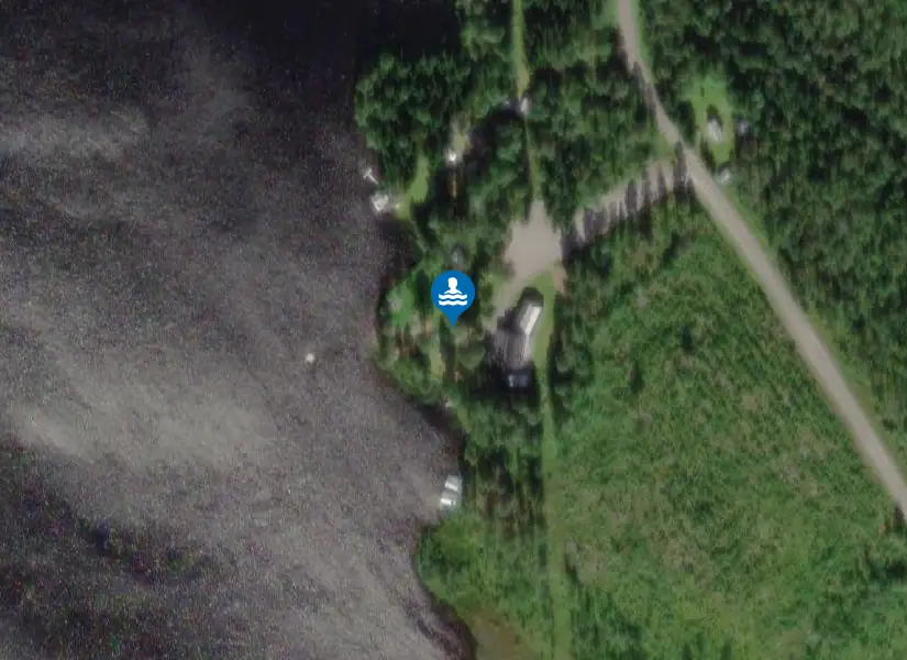 Strandudden från satellit