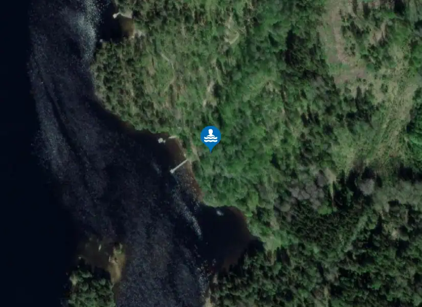 Stora Strand från satellit