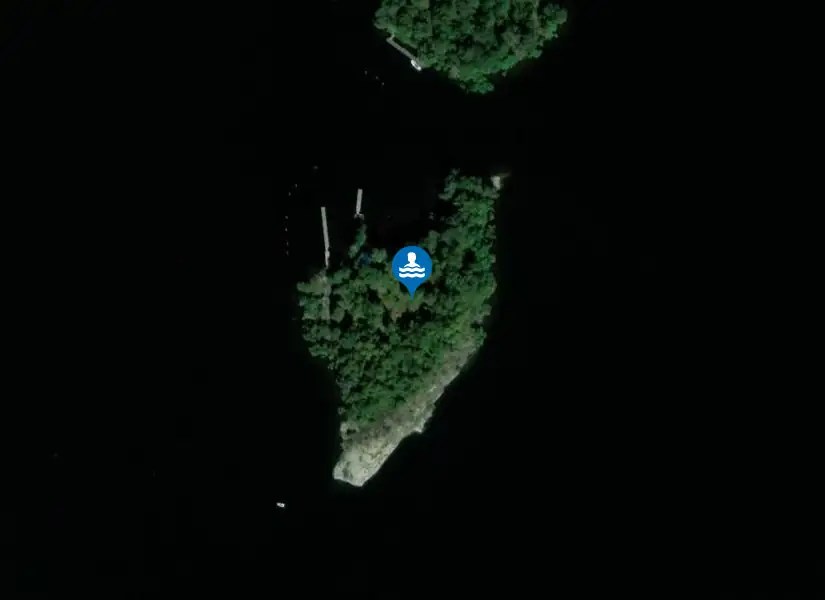 Allmansholmen Ö från satellit