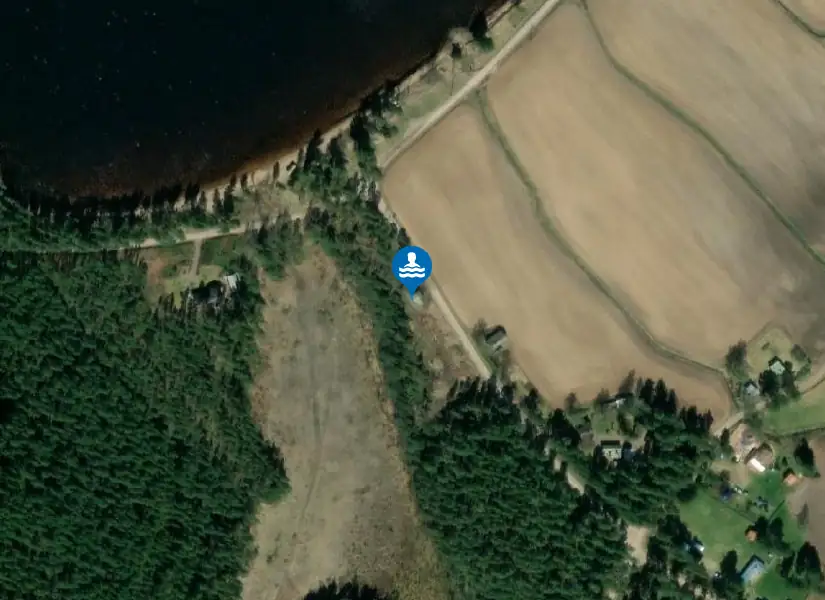 Roparbadet, Sydisand från satellit