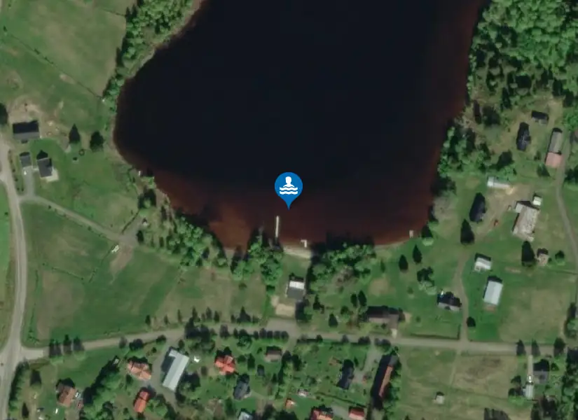 Yttersjö badplats från satellit