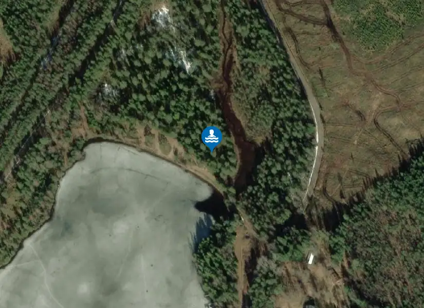 Stora sand i Finnå från satellit