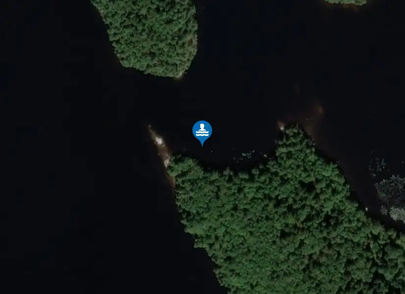 Kåsjön, Udden från satellit