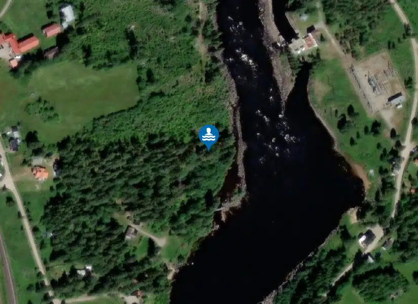 Ede badstrand från satellit