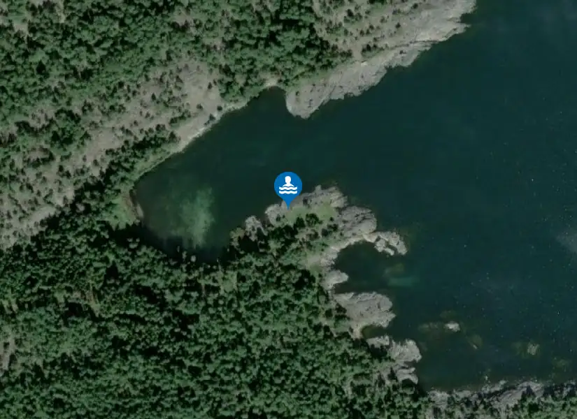 Södra Sandviken från satellit
