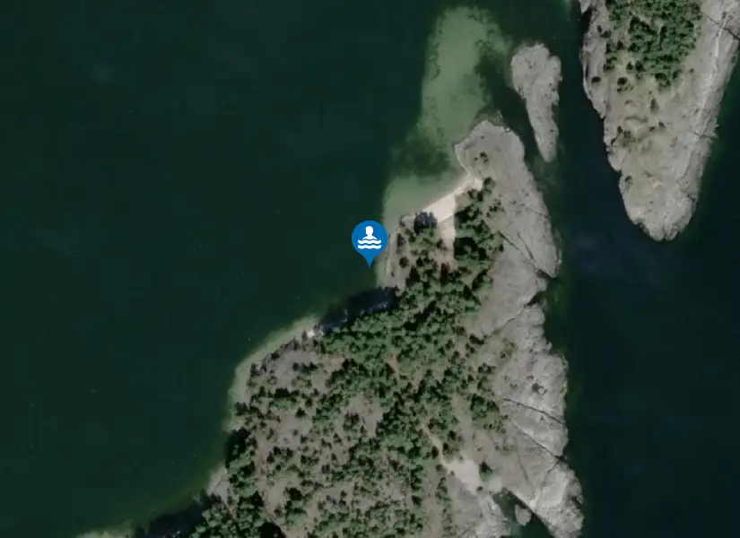 Östemarsfladen, Nåttarö från satellit